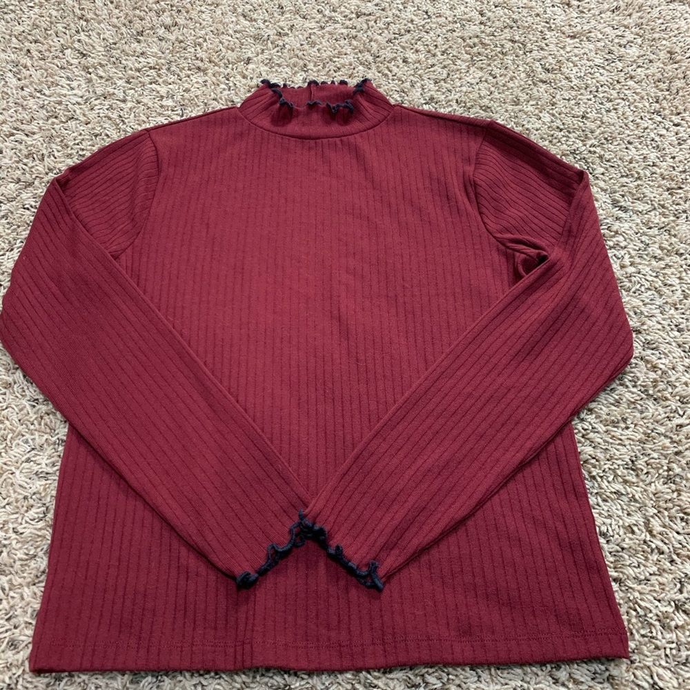Maroon Jcrew Turtle neck